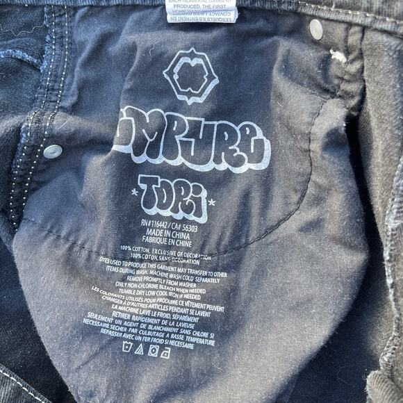 vtg empyre Tori Carpenter Jeans Black Relax Loose Fit Women's Size 12 (34x32) - Picture 7 of 11